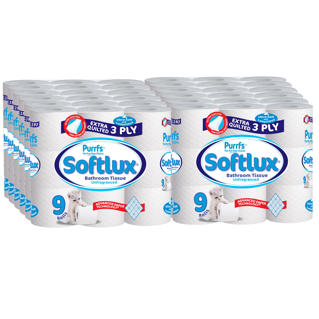 Softlux 3-Ply Premium Toilet Rolls (90-Pack) - Premium Quality Tissue Online - Product Image Softlux 3-Ply Premium Toilet Rolls (90-Pack) - Premium Quality Tissue Online - Product Image